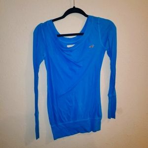 Hollister Blue Long Sleeve Top (S)